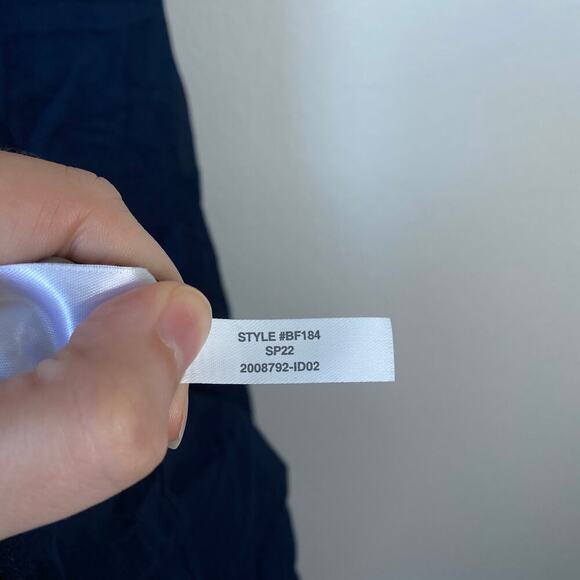 J. CREW Tiered Button-Front Cover-Up Dress in Navy Blue 2022 Size Medium Cotton - Picture 8 of 8